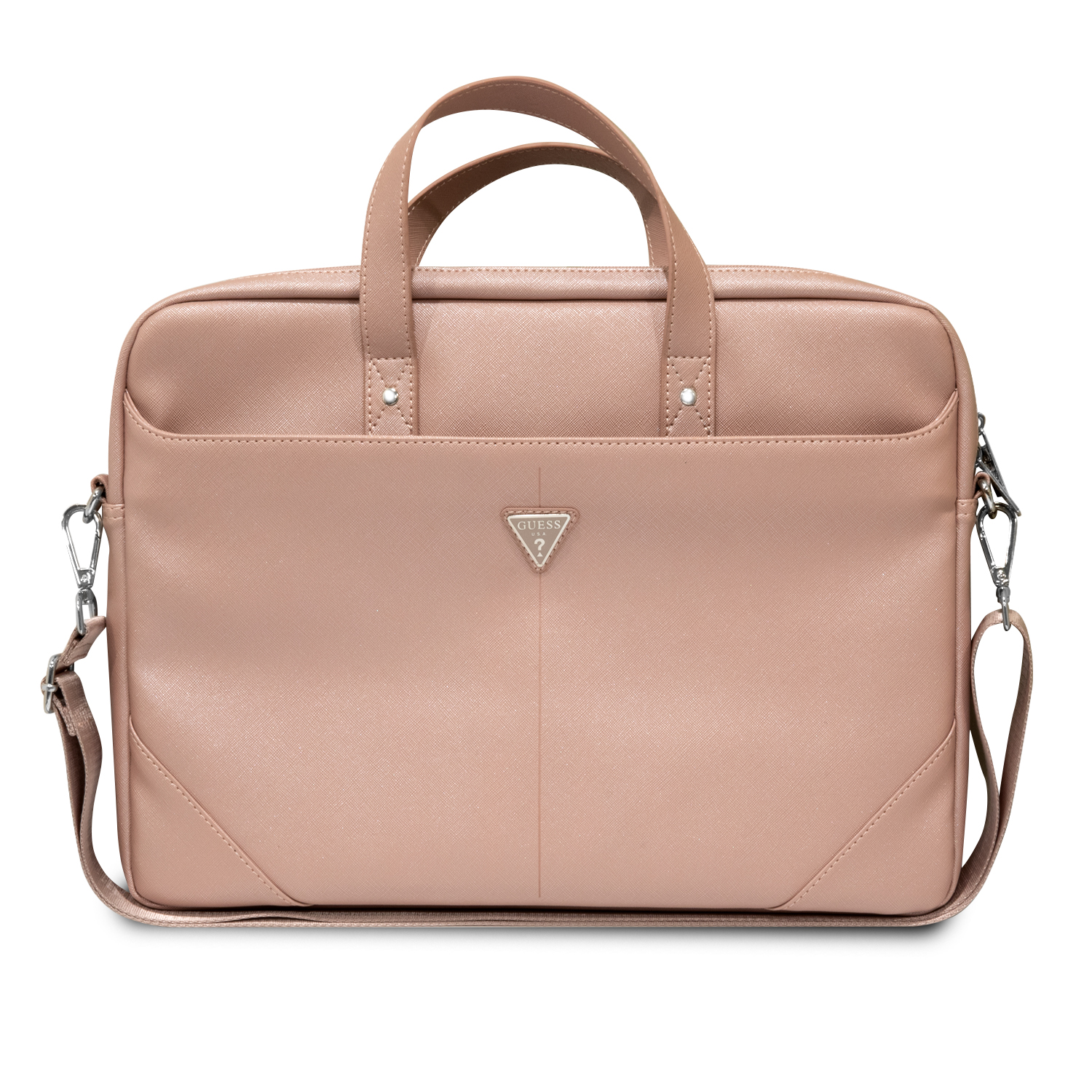 GUCB15PSATLP_1 Guess 4G Uptown Computer Bag Τσάντα κατάλληλη για laptop 15" (Pink - GUCB15PSATLP) - Image 1