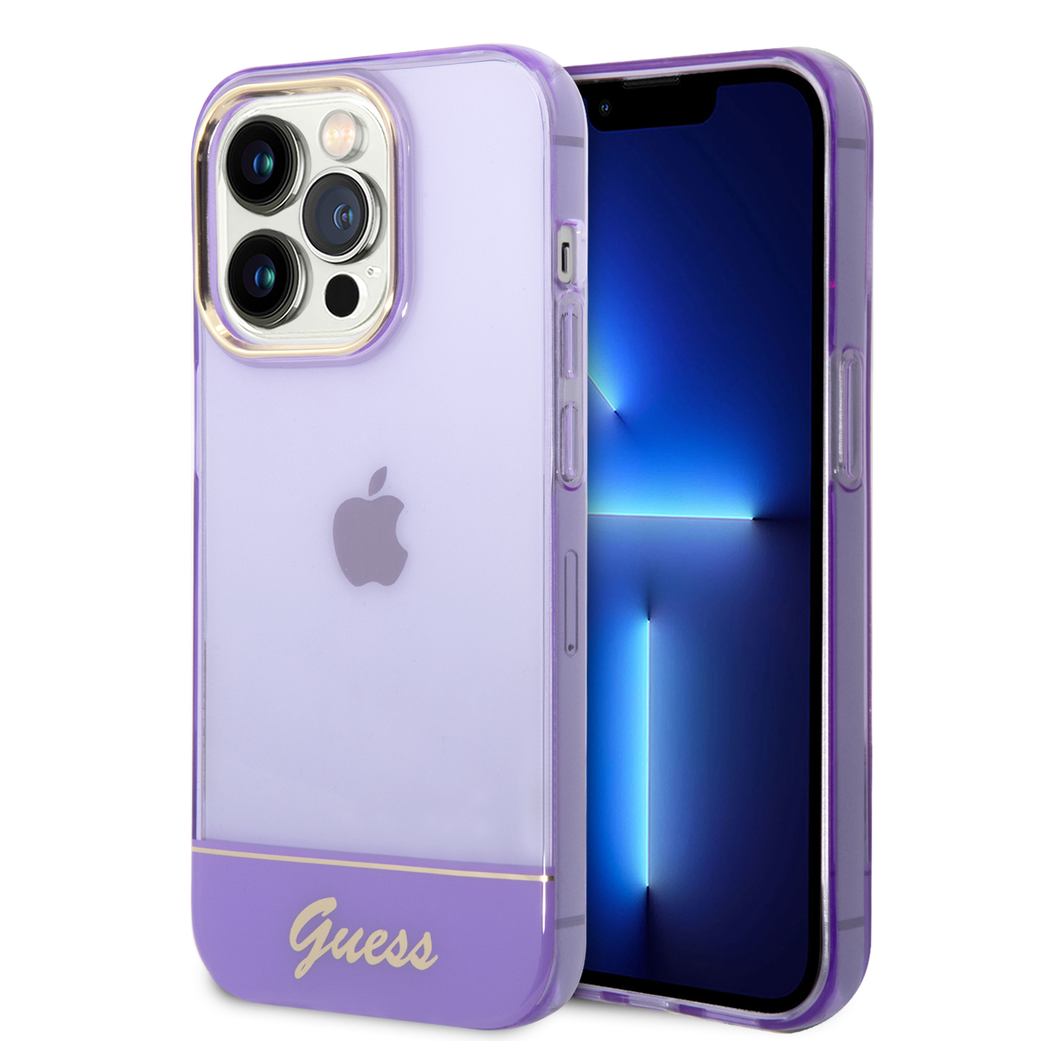GUHCP14XHGCOU_1 Guess Translucent Hard Case Θήκη προστασίας με διάφανο σχεδιασμό – iPhone 14 Pro Max (purple) - Image 1