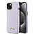 Guess Glitter Full Wrapped Glossy Case with Vintage Script Logo Θήκη προστασίας από σιλικόνη – iPhone 15 (Glitter Lilac –  GUHCP15SPGMCSL)