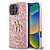 Guess Fixed Glitter Big 4G Logo Case Θήκη προστασίας από σιλικόνη – iPhone 16 Pro Max (Ροζ – GUHCP16XHG4SGP)