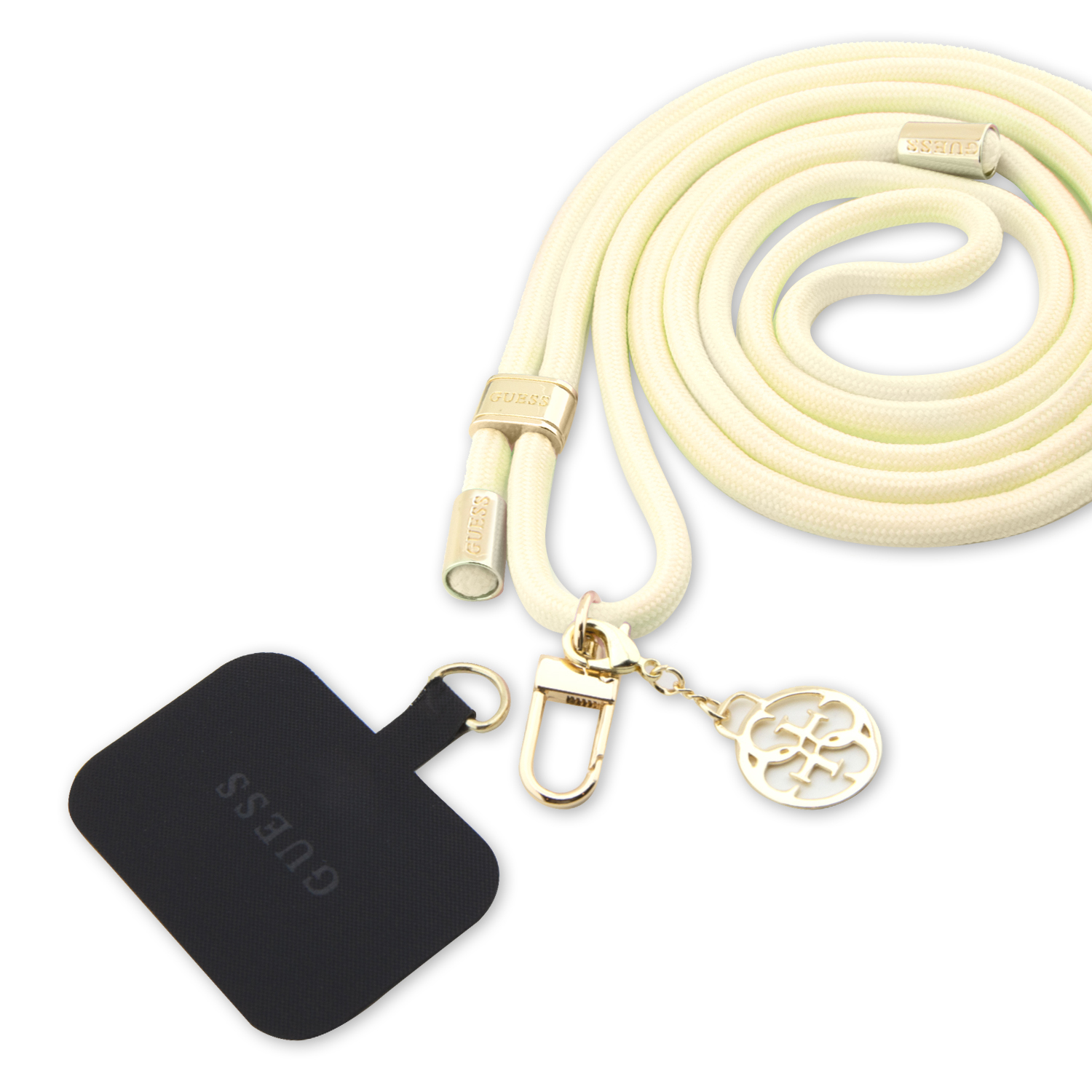 GUOUCNMG4EE_1 Guess Crossbody Cord Universal κορδονάκι συμβατό με κάθε τύπο θήκης Guess (Μπεζ – GUOUCNMG4EE) - Image 1