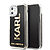 Karl Lagerfeld "Karl Logo Glitter Cover" Hard Case Θήκη προστασίας από σιλικόνη – iPhone 11 (Clear Glitter / Black / Gold)