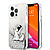 Karl Lagerfeld "Choupette Fun" Hard Case Θήκη προστασίας από σιλικόνη – iPhone 13 Pro (Clear/Glitter Silver)