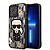 Karl Lagerfeld Flower Mono Ikonik Patch Case Θήκη προστασίας από δερματίνη – iPhone 13 Pro (Γκρι – KLHCP13LPMNFIK1)