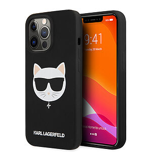 Karl Lagerfeld 3D Rubber Case Choupette's Head Θήκη προστασίας από σιλικόνη – iPhone 13 Pro (Μαύρο - KLHCP13LSLCHBK)