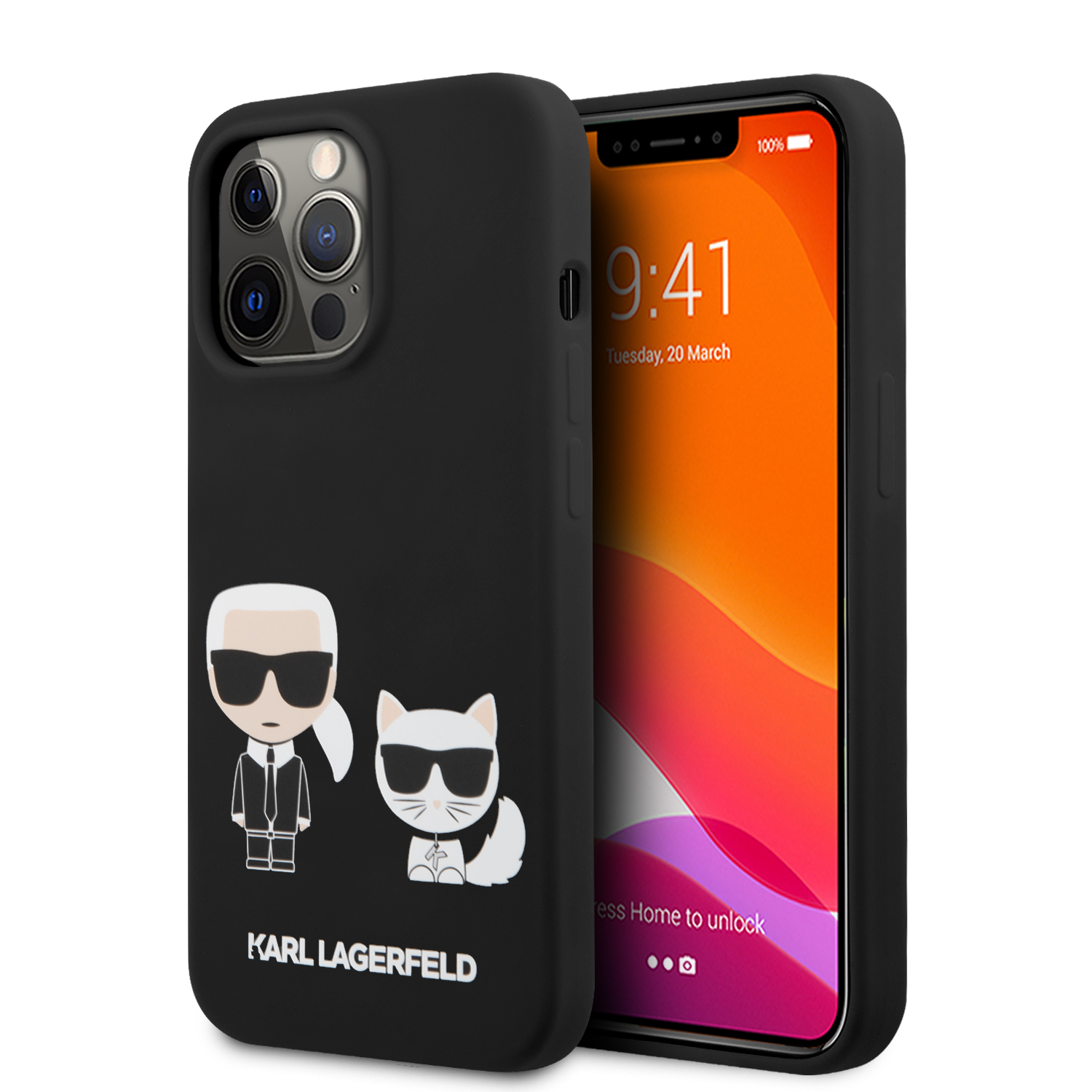 KLHCP13LSSKCK_1 Karl Lagerfeld Hard Case Karl+Choupette Θήκη προστασίας – iPhone 13 Pro (Black) - Image 1