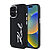 Karl Lagerfeld “Signature Metal Logo Collection” Hard Case Θήκη προστασίας από σιλικόνη – iPhone 16 (Μαύρο – KLHCP16SSCMSMVK)