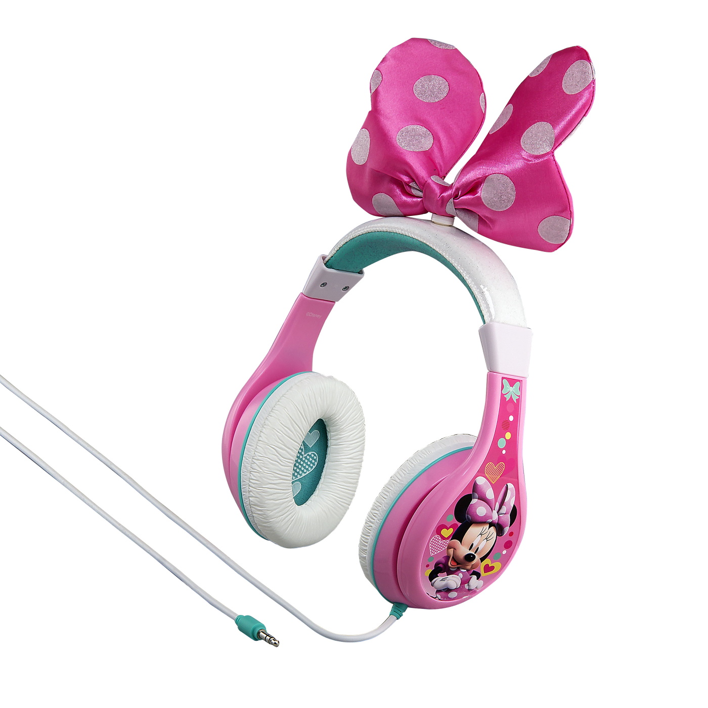 MM-140.3xv7_1 eKids Minnie Mouse Ενσύρματα Ακουστικά με ασφαλή μέγιστη ένταση ήχου για παιδιά και εφήβους (MM-140) (Ροζ/Λευκό) - Image 1