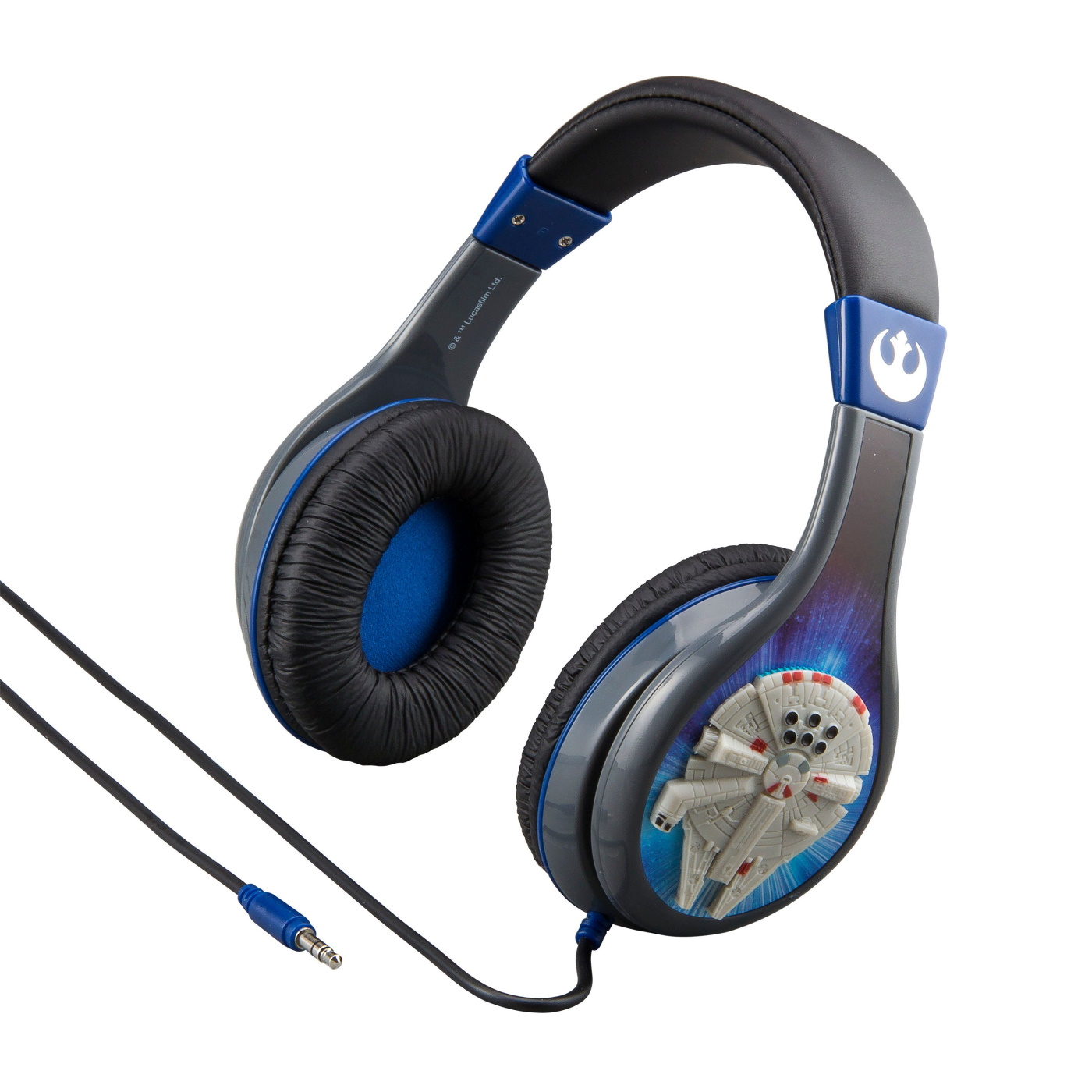 SW-140-1 eKids Star Wars Ενσύρματα Ακουστικά με ασφαλή μέγιστη ένταση ήχου για παιδιά και εφήβους (SW-140) (Γκρι/Μπλε) - Image 1