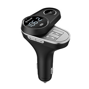 Tellur FMT‑B5 Bluetooth FM Transmitter Αυτοκινήτου με Διπλή USB & LED Ένδειξη Τάσης – Μαύρο