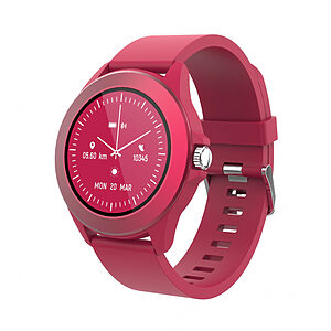 Forever Smartwatch με παλμογράφο Colorum CW-300 xMagenta σε κόκκινο/μωβ χρώμα