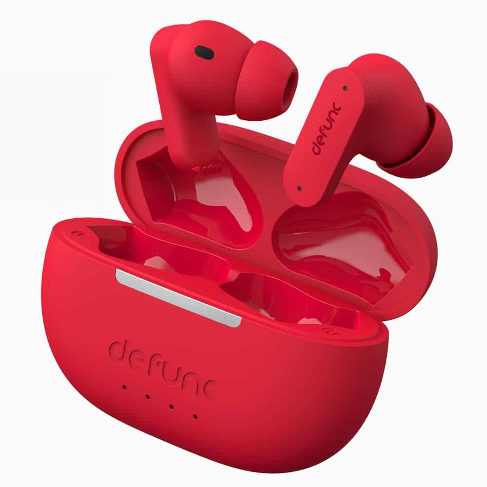 defunc-true-anc-case-oceanplastic-red-woommerce Defunc TRUE ANC Bluetooth 5.3 Ασύρματα True Wireless Ακουστικά με Active Noise Cancellation και θήκη (κόκκινο) - Image 1