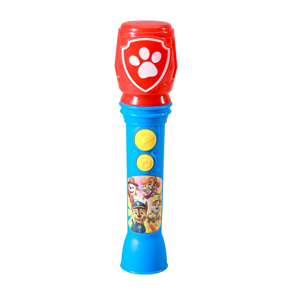 gYbVXjKg eKids Paw Patrol Ασύρματο Μικρόφωνο Karaoke για παιδιά με ενσωματωμένη μουσική, φωτισμό, Sound Effects (PW-070) (Κόκκινο/Μπλε/Κίτρινο) - Image 1
