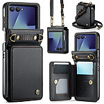 Θήκη Samsung Galaxy Z Flip7 5G CASEME C22 Series Πορτοφόλι με λουράκι