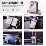 υποδοχές καρτών και μαγνητικό κούμπωμα από συνθετικό δέρμα και TPU ροζ