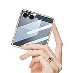 Θήκη Samsung Galaxy Z Flip7 5G GKK Διάφανο προστατευτικό V2 με ανθεκτική κατασκευή και ενσωματωμένη προστασία μικρής οθόνης και κάμερας μαύρο - Image 3