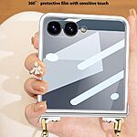 Θήκη Samsung Galaxy Z Flip7 5G GKK Full Premium Protection με προστασία οθόνης Tempered Glass και κορδονάκι για το λαιμό από σκληρό πλαστικό μαύρο - Image 5