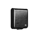 Θήκη Samsung Galaxy Z Flip7 5G QIALINO book v3 με μαγνητικό κούμπωμα από Premium αυθεντικό δέρμα Genuine Cowhide μαύρο - Image 2