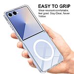 Θήκη Samsung Galaxy Z Flip7 5G OEM Clear Style V4 Shockproof συμβατό με MagSafe φορτιστή Transparent Πλάτη TPU - Image 5
