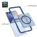 Θήκη Samsung Galaxy Z Flip7 5G OEM Shockproof συμβατό με MagSafe φορτιστή Πλάτη TPU μπλε - Image 5