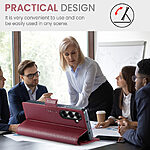 Θήκη Samsung Galaxy Z Fold7 5G CASEME 023 Series Πορτοφόλι με βάση στήριξης, υποδοχές καρτών και μαγνητικό κούμπωμα από συνθετικό δέρμα και TPU κόκκινο - Image 3