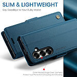 Θήκη Samsung Galaxy Z Fold7 5G CASEME 023 Series Πορτοφόλι με βάση στήριξης, υποδοχές καρτών και μαγνητικό κούμπωμα από συνθετικό δέρμα και TPU μπλε - Image 5