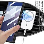 Θήκη Samsung Galaxy Z Fold7 5G GKK Premium κατασκευή συμβατή με ασύρματη φόρτιση MagSafe και ανθεκτικό PC υλικό, με λεπτή σχεδίαση και προστασία οθόνης από γυαλί μαύρο - Image 3