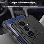 Θήκη Samsung Galaxy Z Fold7 5G GKK Premium Προστασία V2 carbon fiber texture με ενσωματωμένο σταντ και θωρακισμένο PC υλικό μαύρο - Image 4