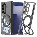 Θήκη Samsung Galaxy Z Fold7 5G GKK Προστατευτικό από PC V2 με υποστήριξη ασύρματης φόρτισης και πτυσσόμενη βάση στήριξης μαύρο