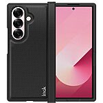 Θήκη Samsung Galaxy Z Fold7 5G IMAK Ruiyi Series με υφή Carbon Fiber από συνθετικό δέρμα και σκληρό πλαστικό μαύρο