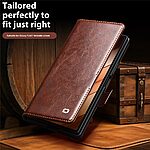 Θήκη Samsung Galaxy Z Fold7 5G QIALINO book v4 με μαγνητικό κούμπωμα από Premium αυθεντικό δέρμα Genuine Cowhide μαύρο - Image 5