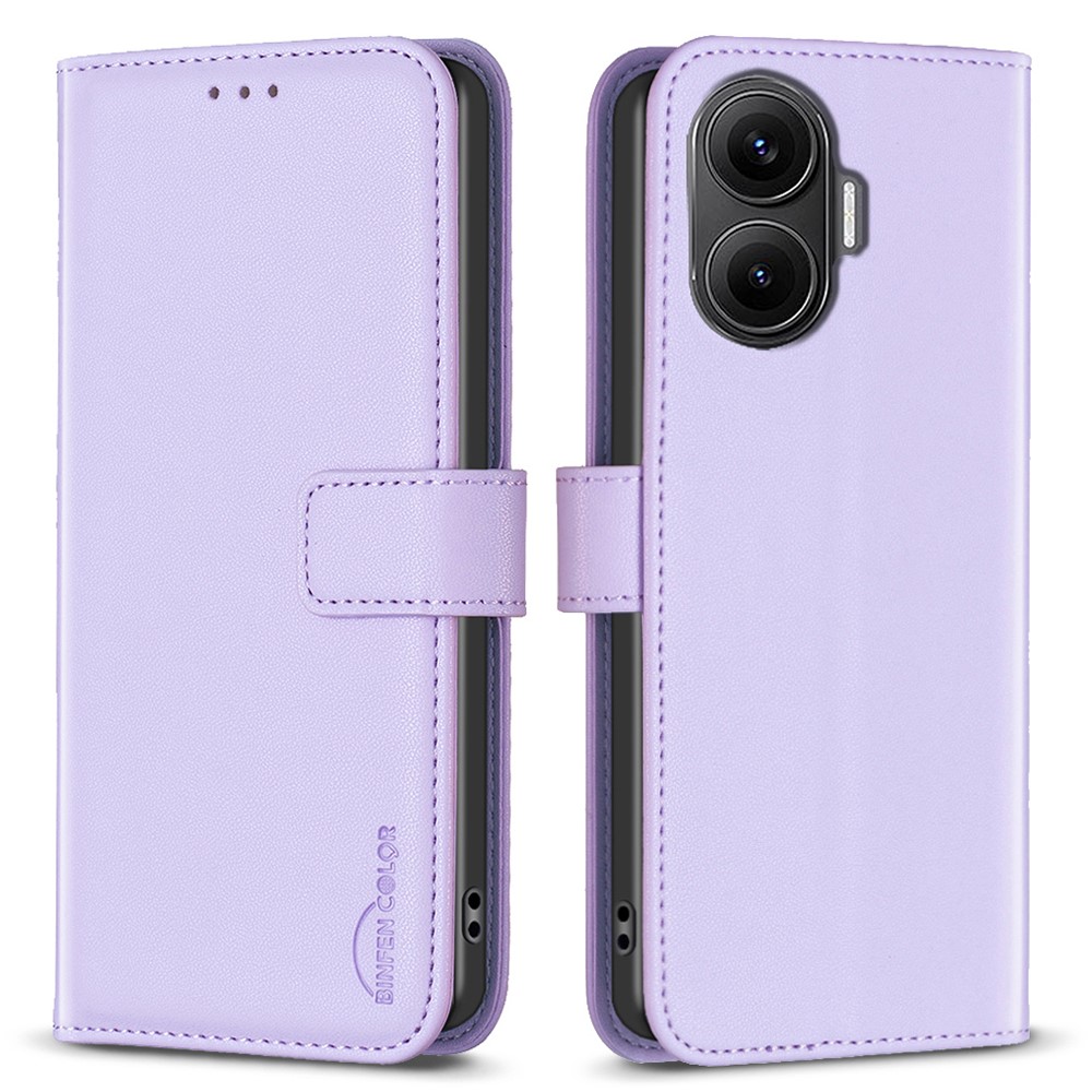 Θήκη Xiaomi Poco F7 5G BINFEN COLOR Leather Wallet series 12 με βάση στήριξης Θήκη Xiaomi Poco F7 5G BINFEN COLOR Leather Wallet series 12 με βάση στήριξης