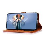 Θήκη Xiaomi Poco F7 5G KHAZNEH Leather Wallet Golden Clasp με βάση στήριξης, υποδοχές καρτών και μαγνητικό κούμπωμα καφέ - Image 3