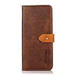 Θήκη Xiaomi Poco F7 5G KHAZNEH Leather Wallet Golden Clasp με βάση στήριξης, υποδοχές καρτών και μαγνητικό κούμπωμα καφέ - Image 5