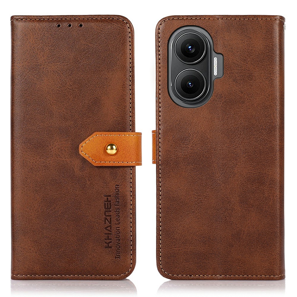 Θήκη Xiaomi Poco F7 5G KHAZNEH Leather Wallet Golden Clasp με βάση στήριξης Θήκη Xiaomi Poco F7 5G KHAZNEH Leather Wallet Golden Clasp με βάση στήριξης