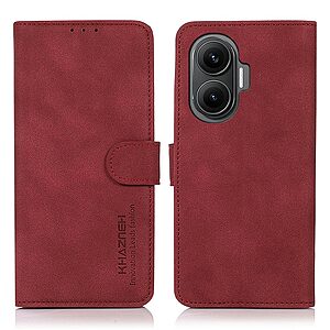 Θήκη Xiaomi Poco F7 5G KHAZNEH Litchi Skin Texture Leather με βάση στήριξης