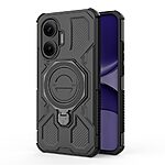 Θήκη Xiaomi Poco F7 5G Mad Mask Πλάτη Military Protection με Μαγνητικό δαχτυλίδι ,συμβατό με ασύρματη φόρτιση MagSafe και Βάση στήριξης TPU μαύρο - Image 5