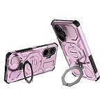 συμβατό με ασύρματη φόρτιση MagSafe και Βάση στήριξης TPU ροζ