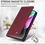 Θήκη Xiaomi Poco F7 5G YIKATU Folio Series με βάση στήριξης, υποδοχή καρτών και μαγνητικό κούμπωμα Flip Wallet από συνθετικό δέρμα και TPU κόκκινο - Image 5