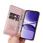 Θήκη Xiaomi Poco F7 5G YIKATU Folio Series με βάση στήριξης, υποδοχή καρτών και μαγνητικό κούμπωμα Flip Wallet από συνθετικό δέρμα και TPU ροζ - Image 5