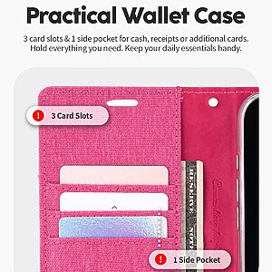 Θήκη Mercury Goospery® Canvas Diary book με βάση στήριξης