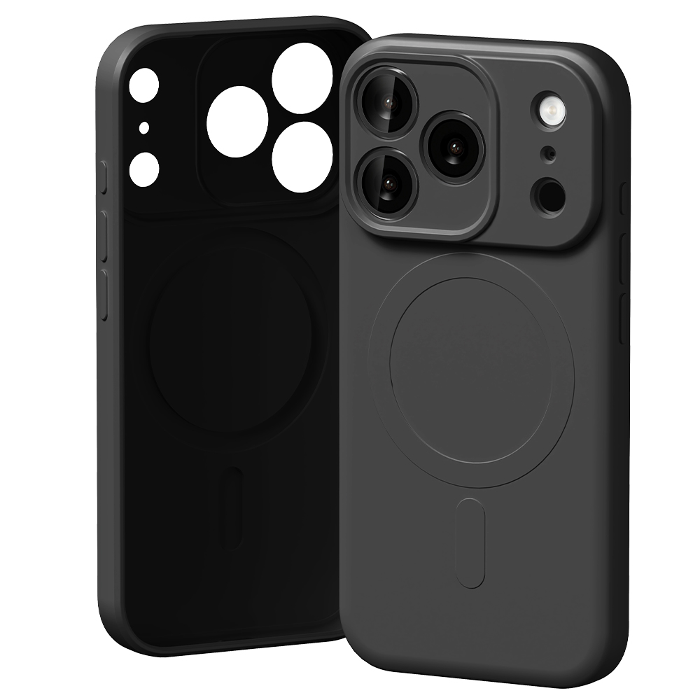 Θήκη Mercury Goospery® Semi Silicon MagSafe για iPhone 17 Pro - μαύρο Θήκη Mercury Goospery® Semi Silicon MagSafe για iPhone 17 Pro - μαύρο