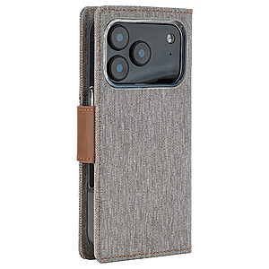 υποδοχές καρτών και μαγνητικό κούμπωμα για iPhone 17 Pro - γκρι/ καφέ