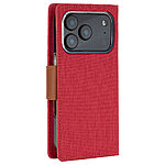 υποδοχές καρτών και μαγνητικό κούμπωμα για iPhone 17 Pro - κόκκινο/ καφέ