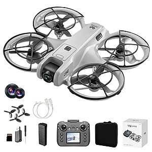 Mini Drone V666 - OEM - Dual HD Camera με Optical Flow Positioning - Γκρι