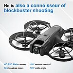 Mini Drone V666 - OEM - Dual HD Camera με Optical Flow Positioning - Γκρι - Εικόνα 4