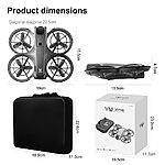 Mini Drone V666 - OEM - Dual HD Camera με Optical Flow Positioning - Γκρι - Εικόνα 7