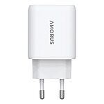 Ταχυφορτιστής Τοίχου AMORUS - GaN 30W - USB-C & USB-A - Dual Port - EU Plug - Εικόνα 2